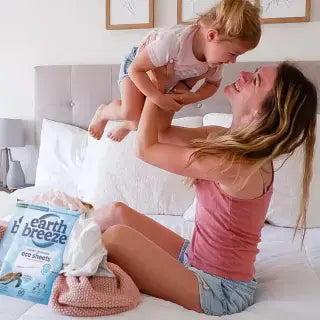 Family using Earth Breeze laundry sheets
